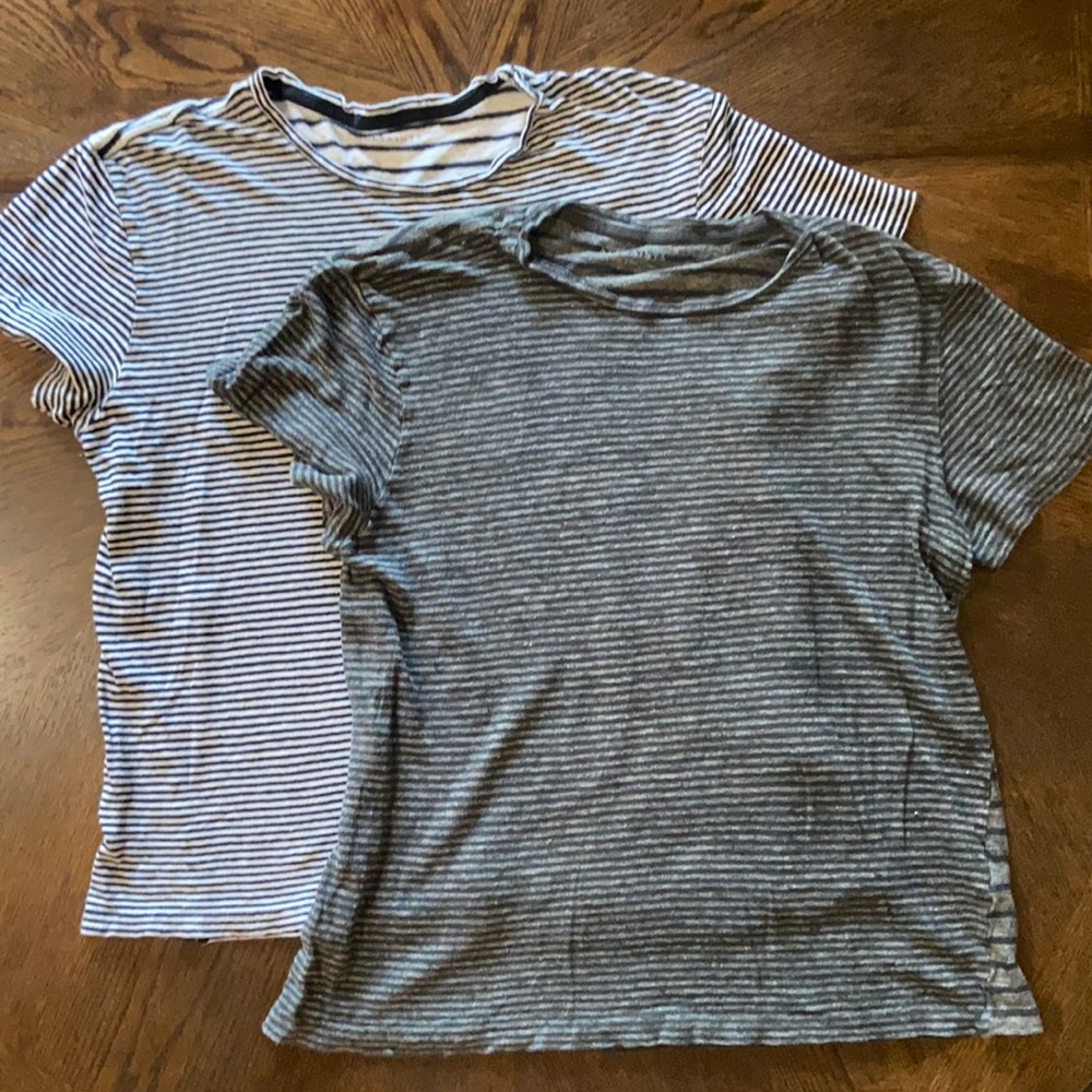2 All Saints linen shirts Large?